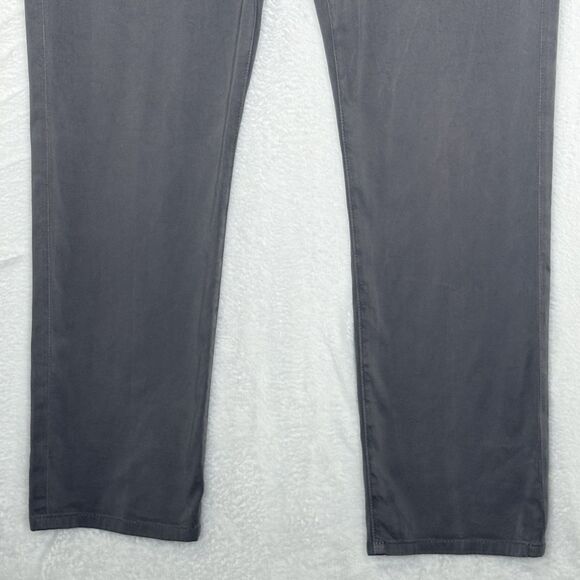 AG Adriano Goldschmied Everett Slim Straight Pants Gray Chinos Mens 34 - Picture 7 of 16